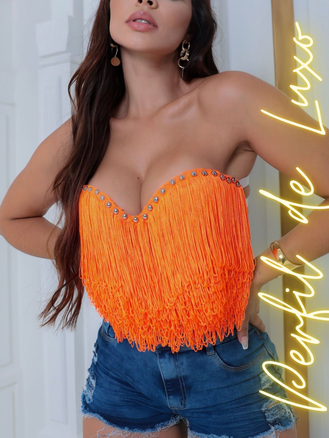 Cropped Franjas Neon Moda Carnaval 2024!