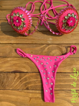 BIQUINI DE ARO E PEDRARIAS 