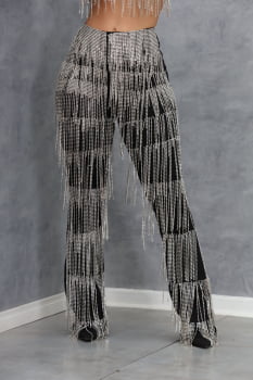 Conjunto Black com Strass - Jaqueta + Calça