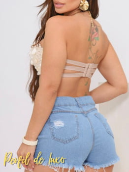 Conjunto Conchinhas Short + Top Cordão Super Delicado Moda Verão 2024! 