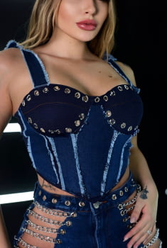 Conjunto Star Jeans c/Correntes 