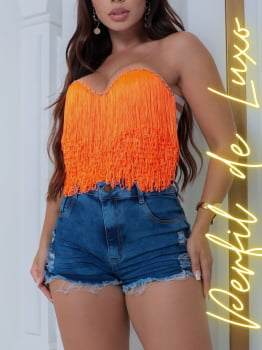Cropped Franjas Neon Moda Carnaval 2024!
