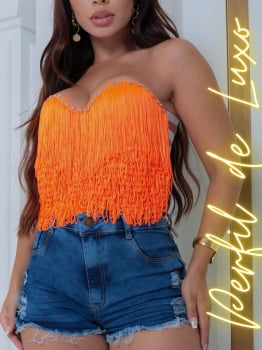 Cropped Franjas Neon Moda Carnaval 2024!