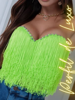 Cropped Franjas Neon Moda Carnaval 2024!