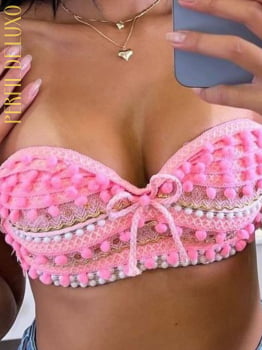 TOP DE CARNAVAL EXCLUSIVOS CORES VARIADAS 